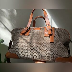Coach Travel Duffle Bag in signature print
